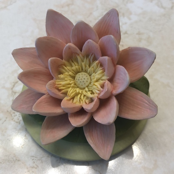 Vintage Round Porcelain Trinket Box - Picture 4 of 4